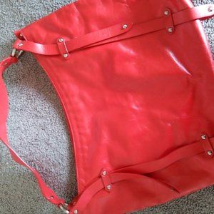 Leather hobo bag